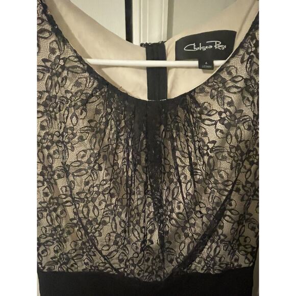 Chelsea Rose Black and Beige Dress Size 4 - Picture 4 of 6